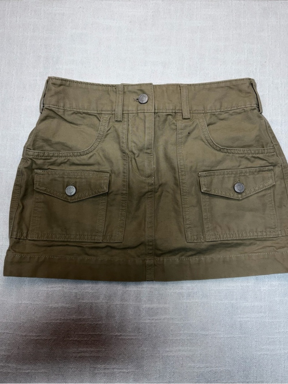 Sunday Best Olive Green Cargo Pocket Mini Skirt